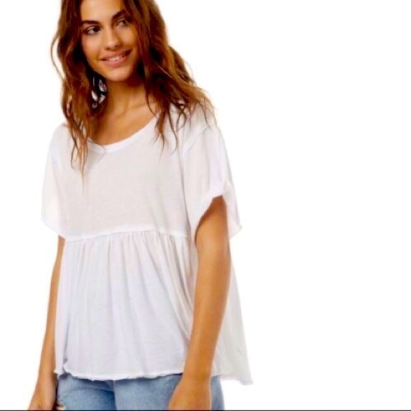 Free People We The Free Odyssey Tee in White - Picture 1 of 6